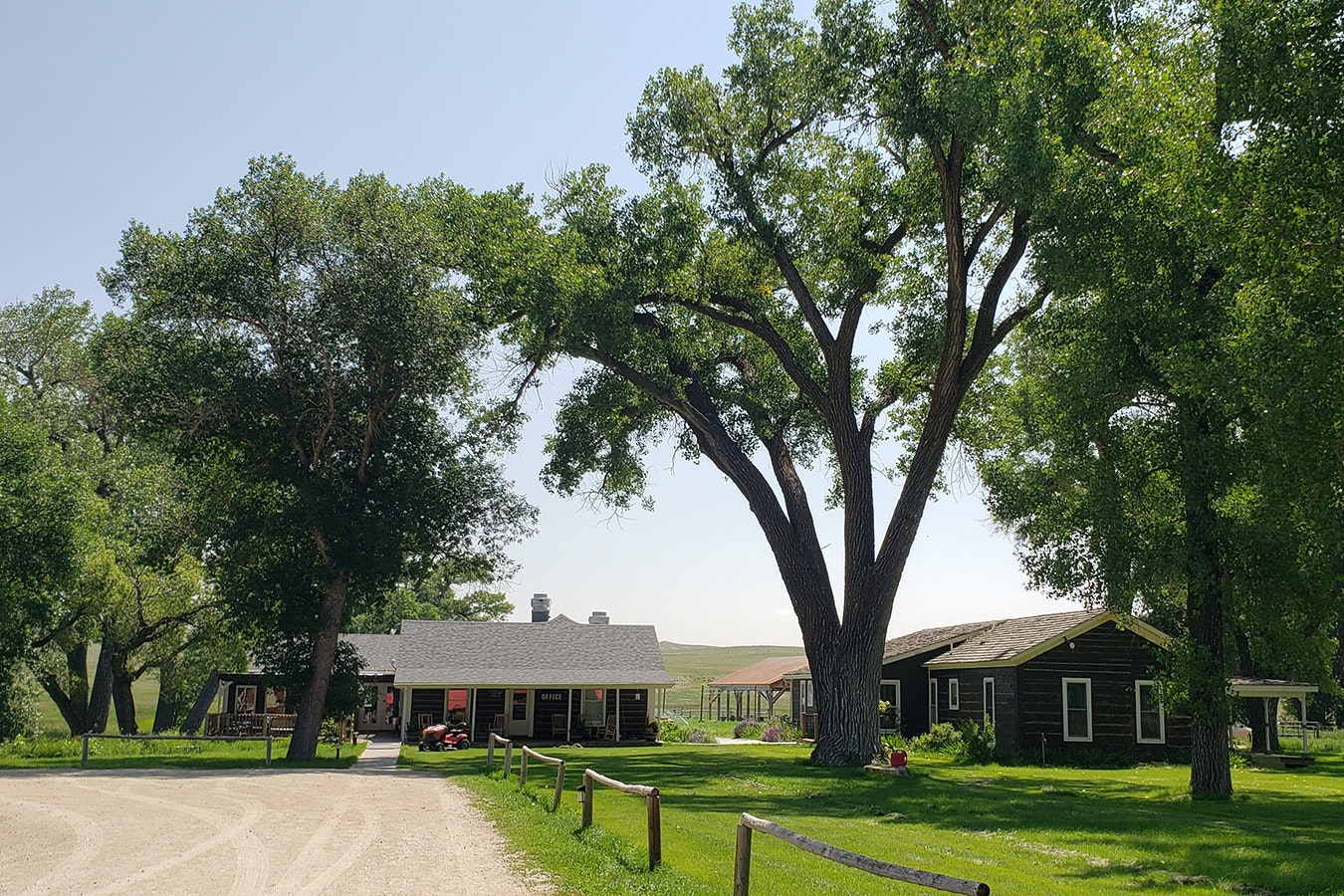 The TA Ranch House and Cookhouse.